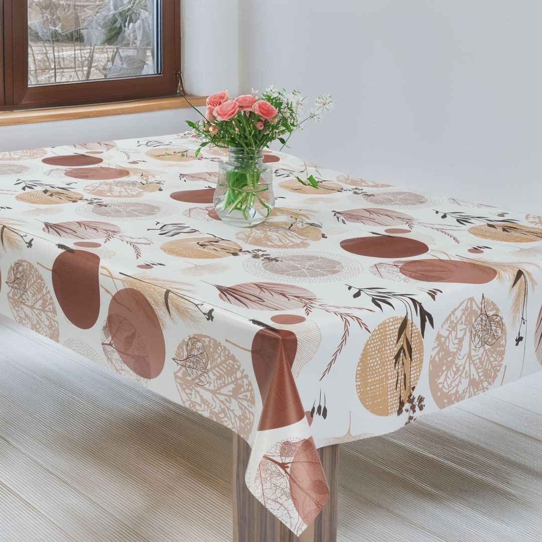 laro Tischdecke Wachstuchtischdecke Herbst Mix PVC Eckig – Bild 5 von 5