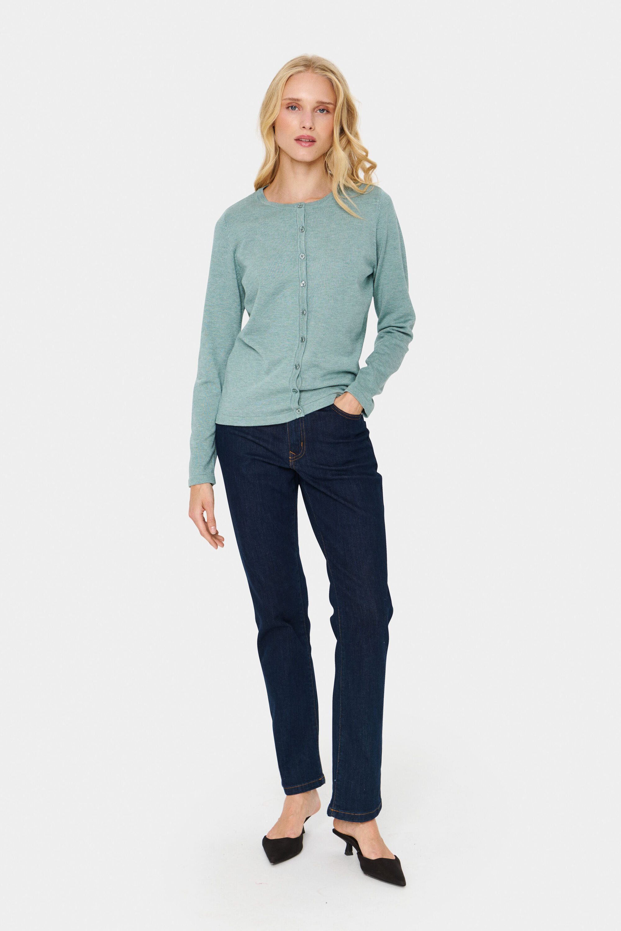 Saint Tropez Cardigan A8661, MilaSZ R-Neck Cardigan günstig online kaufen