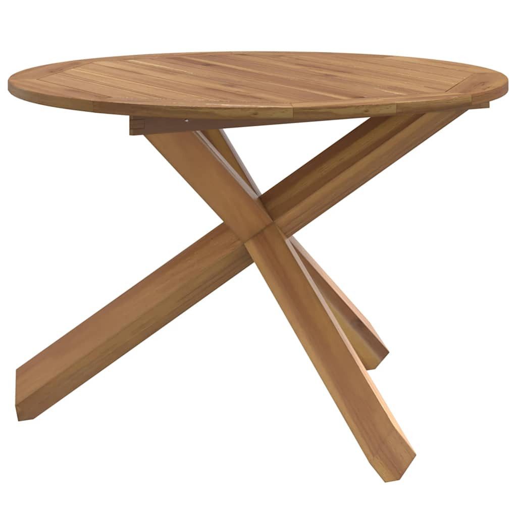 vidaXL Gartentisch Gartentisch Ø109x74 cm Massivholz (1-St)