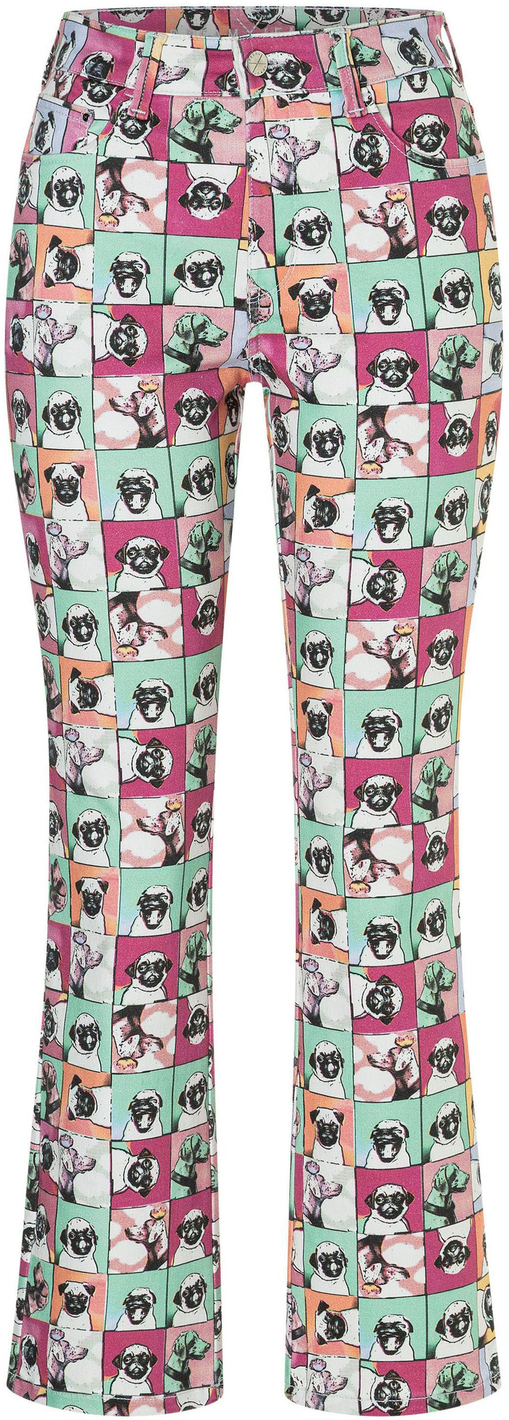 MAC High-waist-Jeans DREAM KICK mit Allover-Print günstig online kaufen