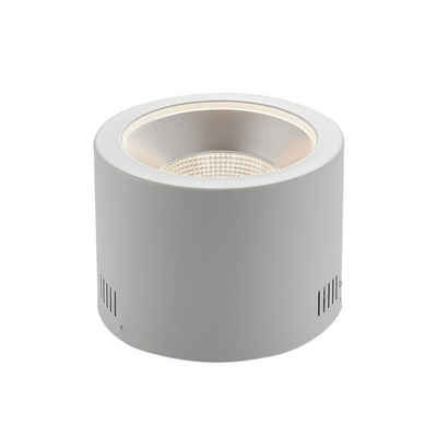 Arcchio Deckenspots Liddy, LED-Leuchtmittel fest verbaut, Farbwechsel warmweiß / tageslicht, Modern, Aluminium, weiß, 1 flammig, inkl. Leuchtmittel, Deckenleuchte