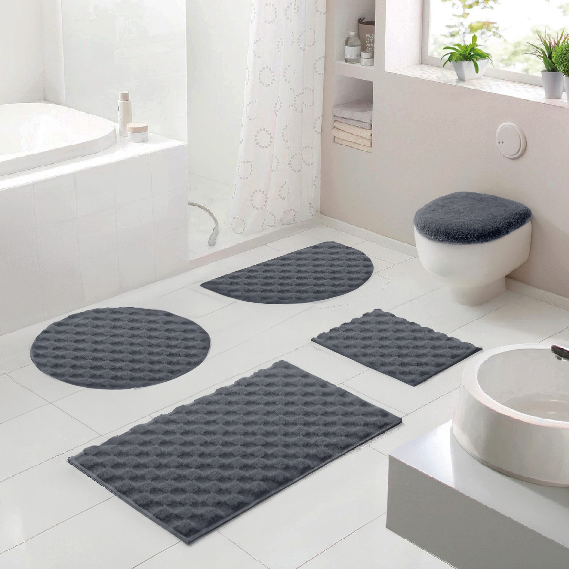 OTTO home Badematte Naala, Badvorleger, Badezimmer Teppich, sehr weich, Höh günstig online kaufen
