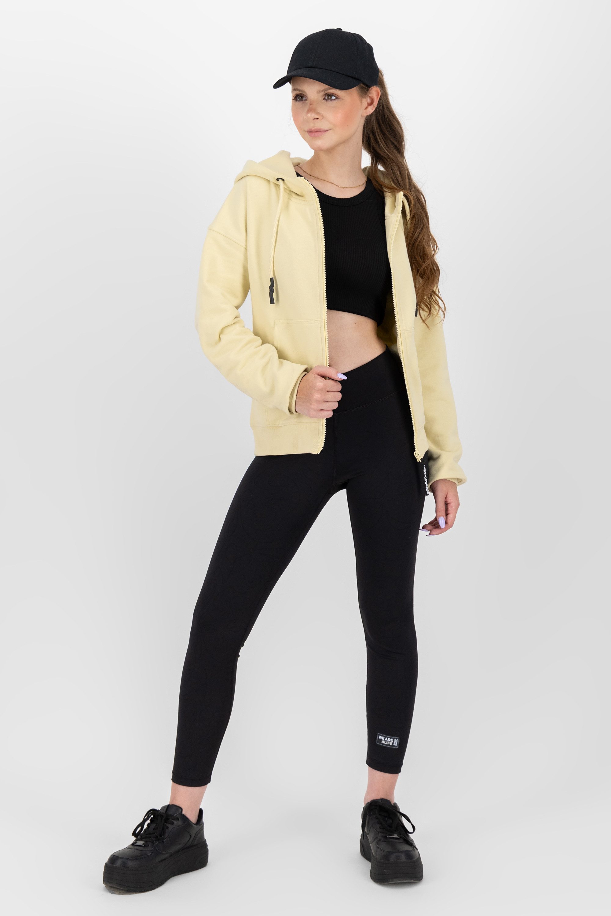 Alife & Kickin Kapuzensweatjacke Damen TwiggyAK A Basic Hoodie Kapuzenpullover, Sweatshirt mit Kapuze
