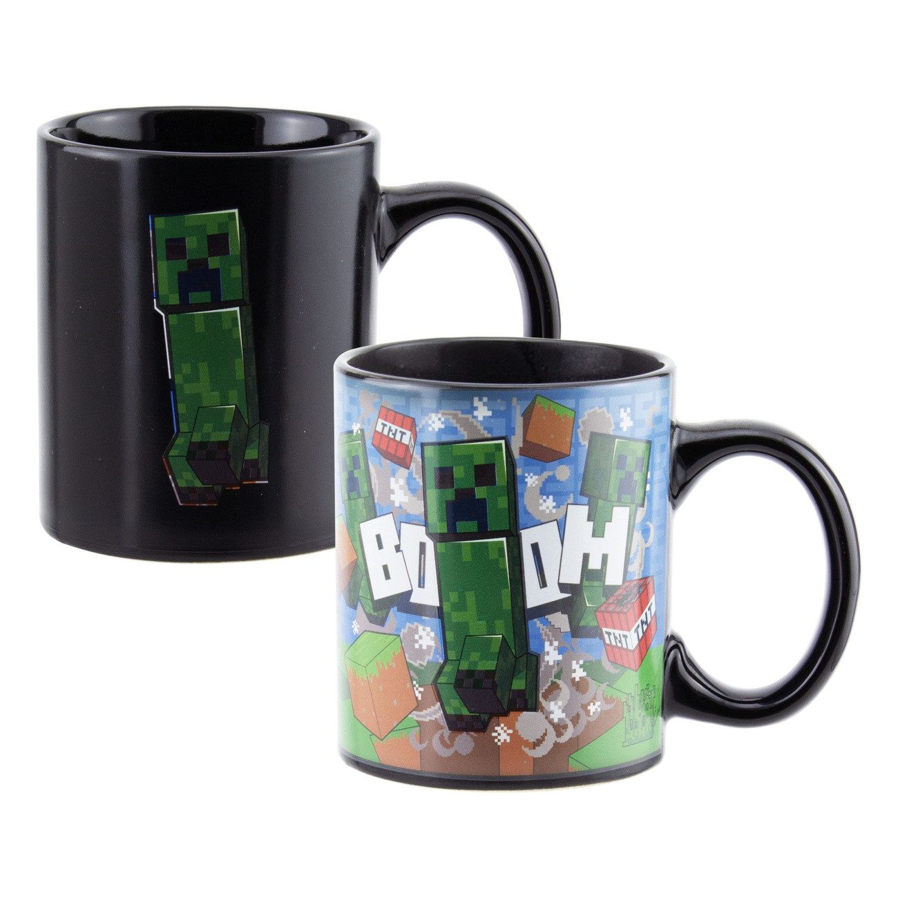 Paladone Tasse Minecraft Tasse mit Thermoeffekt Creeper