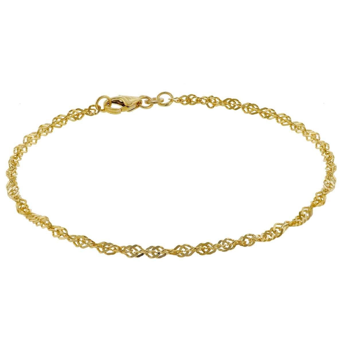 trendor Goldarmband 50521, Frauen 333 Gold Singapur 2,4 mm