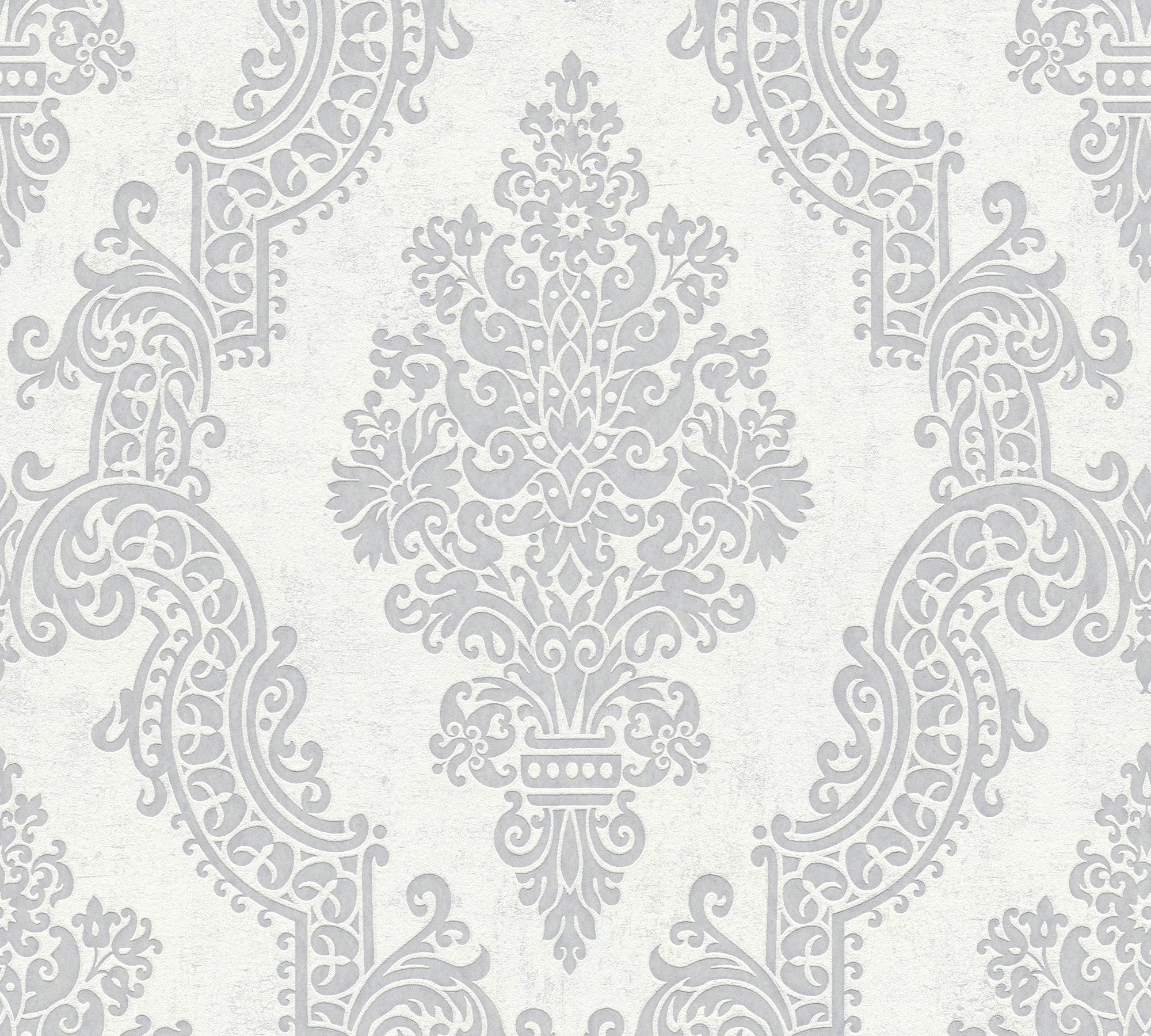 A.S. Création Vliestapete Pure Elegance Ornament-Tapete Mustertapete Barock Raute, strukturiert, schimmernd, (1 St), Vliestapete klassisch für Schlafzimmer Küche Wohnzimmer Ornament Flur