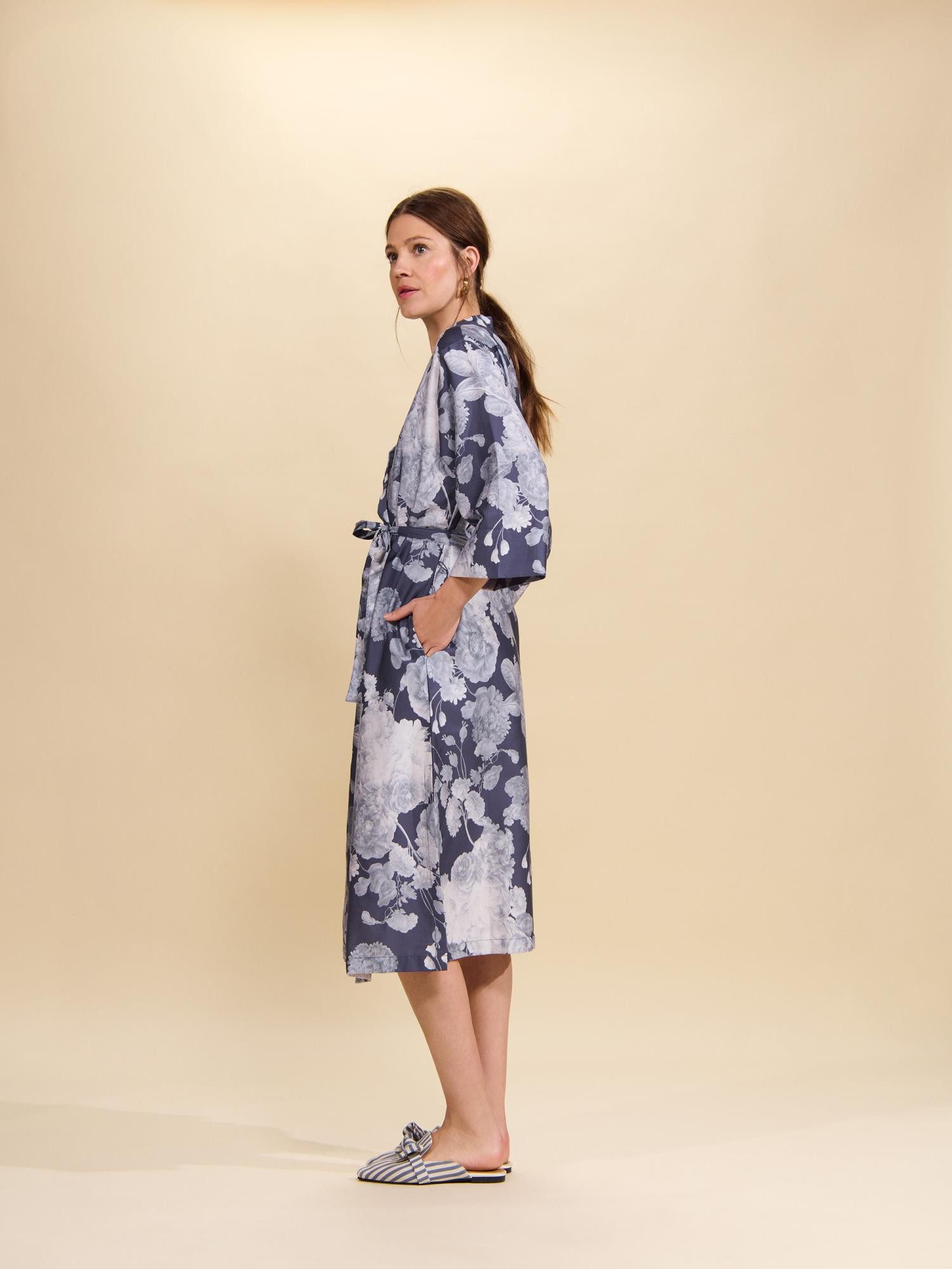 Essenza Kimono Ilona Eunice, Ilona Eunice, Baumwolle, Kimono-Kragen, Gürtel, Ilona Eunice