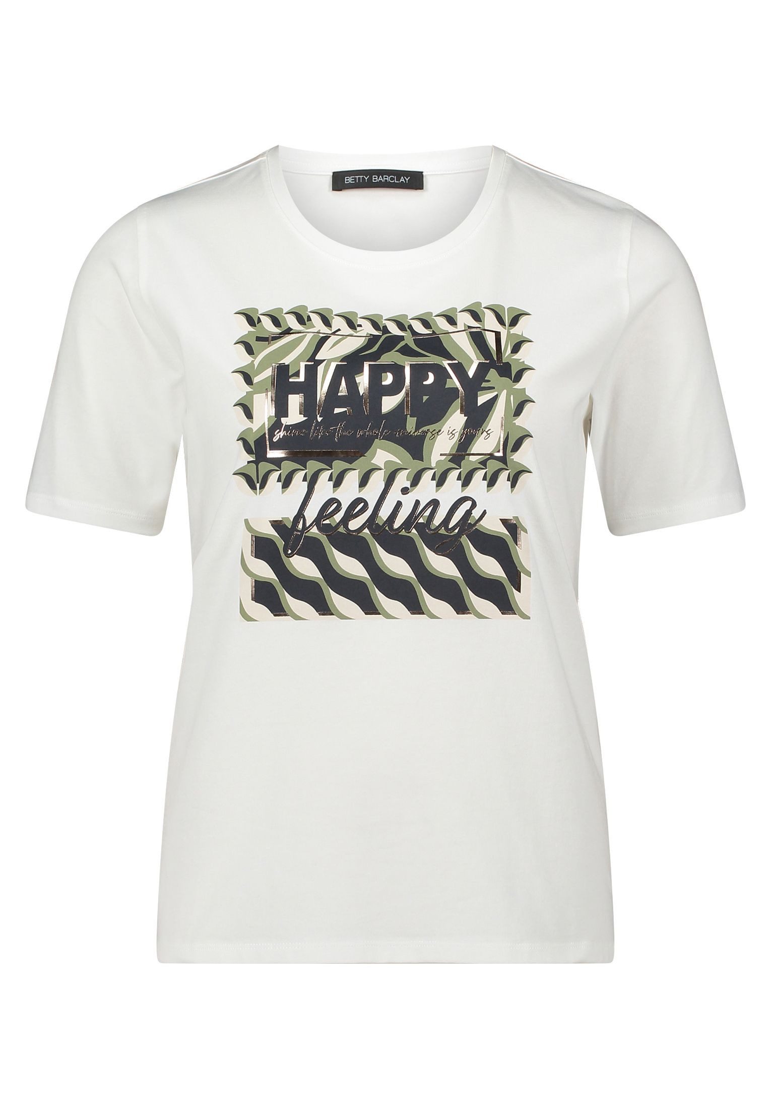 Kurzarmshirt Damen mit Placement