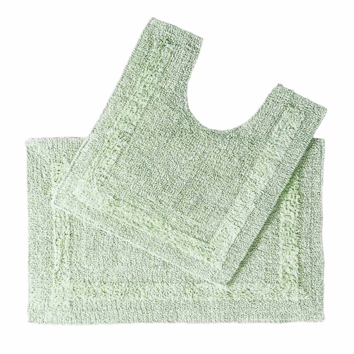 Homescapes Badematte 2-tlg. Badgarnitur salbeigrün aus günstig online kaufen