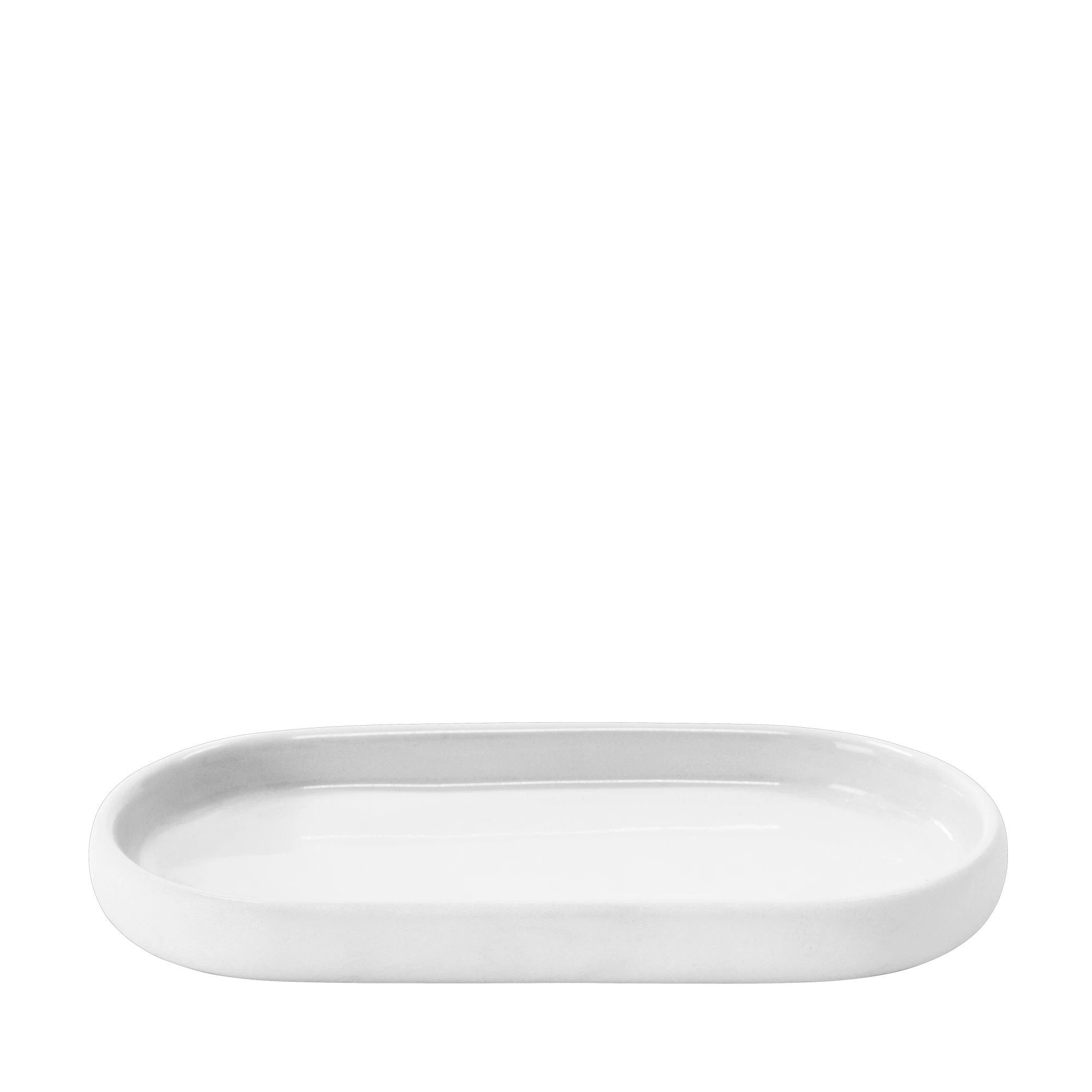 blomus Tablett -SONO- Ablageschale: Hochwertige Keramik mit Soft-Touch-Oberfläche, Keramik, Keramik, Silikon, Soft-Touch-Oberfläche, Innen glasiert, Pflegeleicht