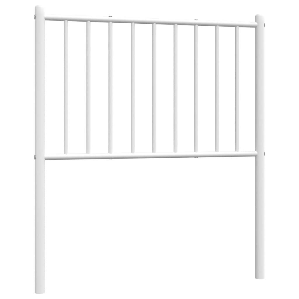vidaXL Bett Ersatz-Kopfteil Metall Weiß 75 cm (1-tlg)