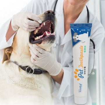HUNKA Tier-Zahncreme Zahnpasta für Haustiere,Katzenzahnpasta,Hundezahnpasta, Reinigen Sie Ihren Mund und erfrischen Sie Ihren Atem