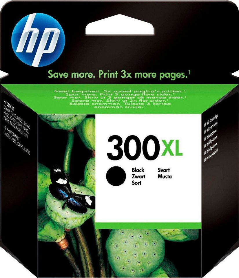 HP 300XL Tintenpatrone (1-tlg., original Druckerpatrone 300 schwarz XL)