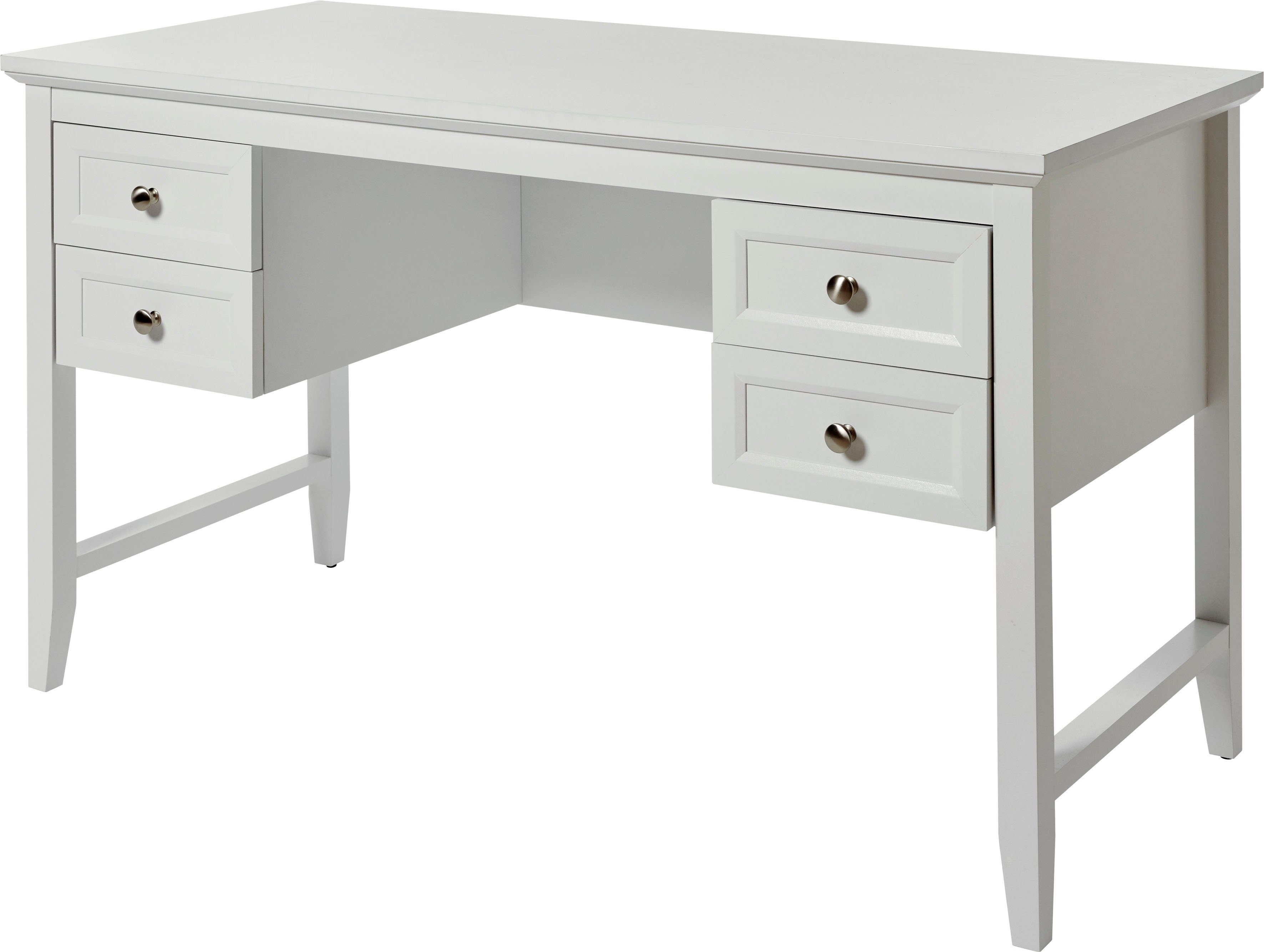 Jahnke Schreibtisch CLASSIC D 130 (1-St), Schreibtisch, 4 Schubladen, Breite 130 cm