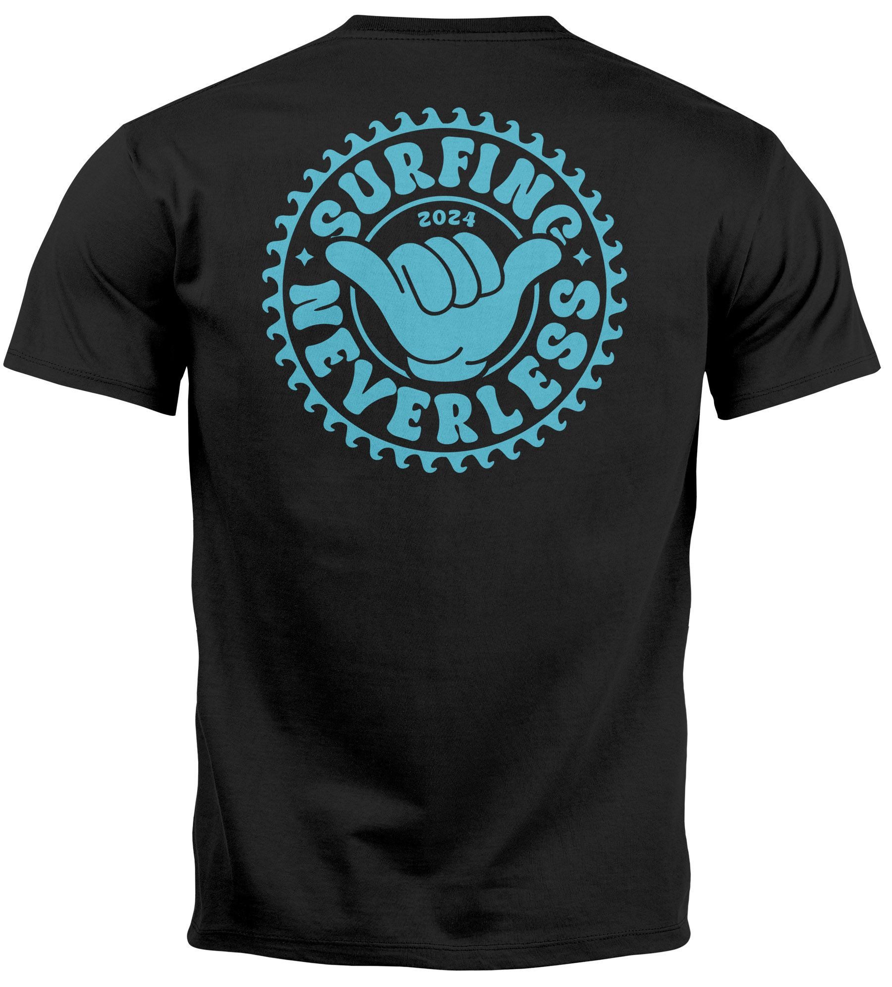 Neverless Print-Shirt Herren T-Shirt Surfing Surfer günstig online kaufen