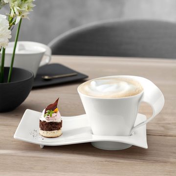 Villeroy & Boch Tasse NewWave Caffè Café au lait Tasse mit Unterteller, Porzellan