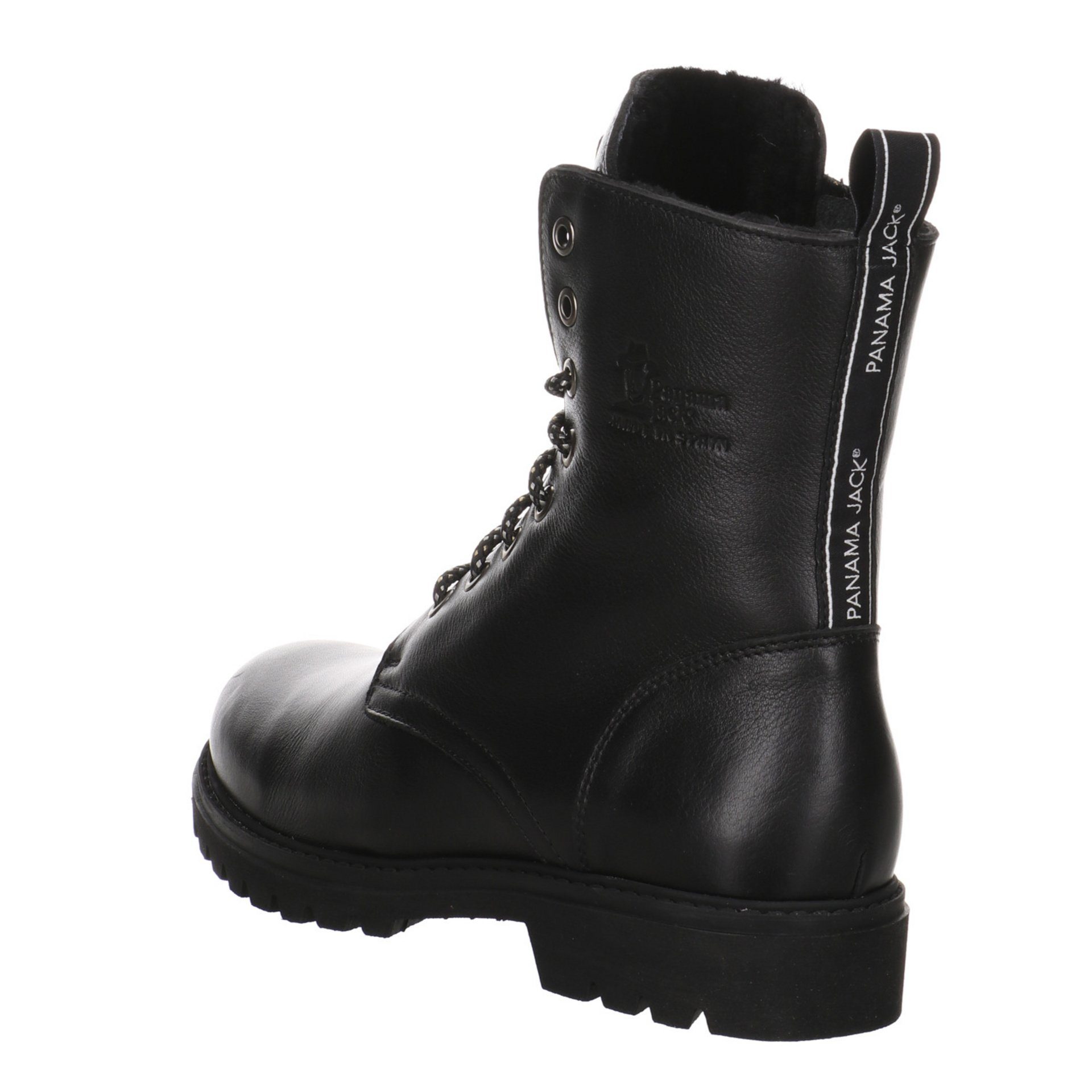 Frisia Boots Schnürstiefel Schwarz Igloo Glattleder Jack Glattleder uni Panama