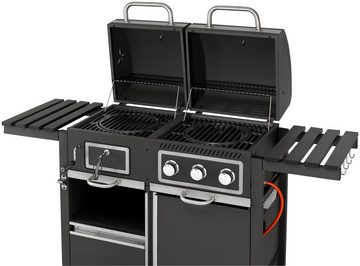 Tepro Gasgrill Kohle-Gas-Kombi Toronto, BxTxH: 173x65x116,5 cm