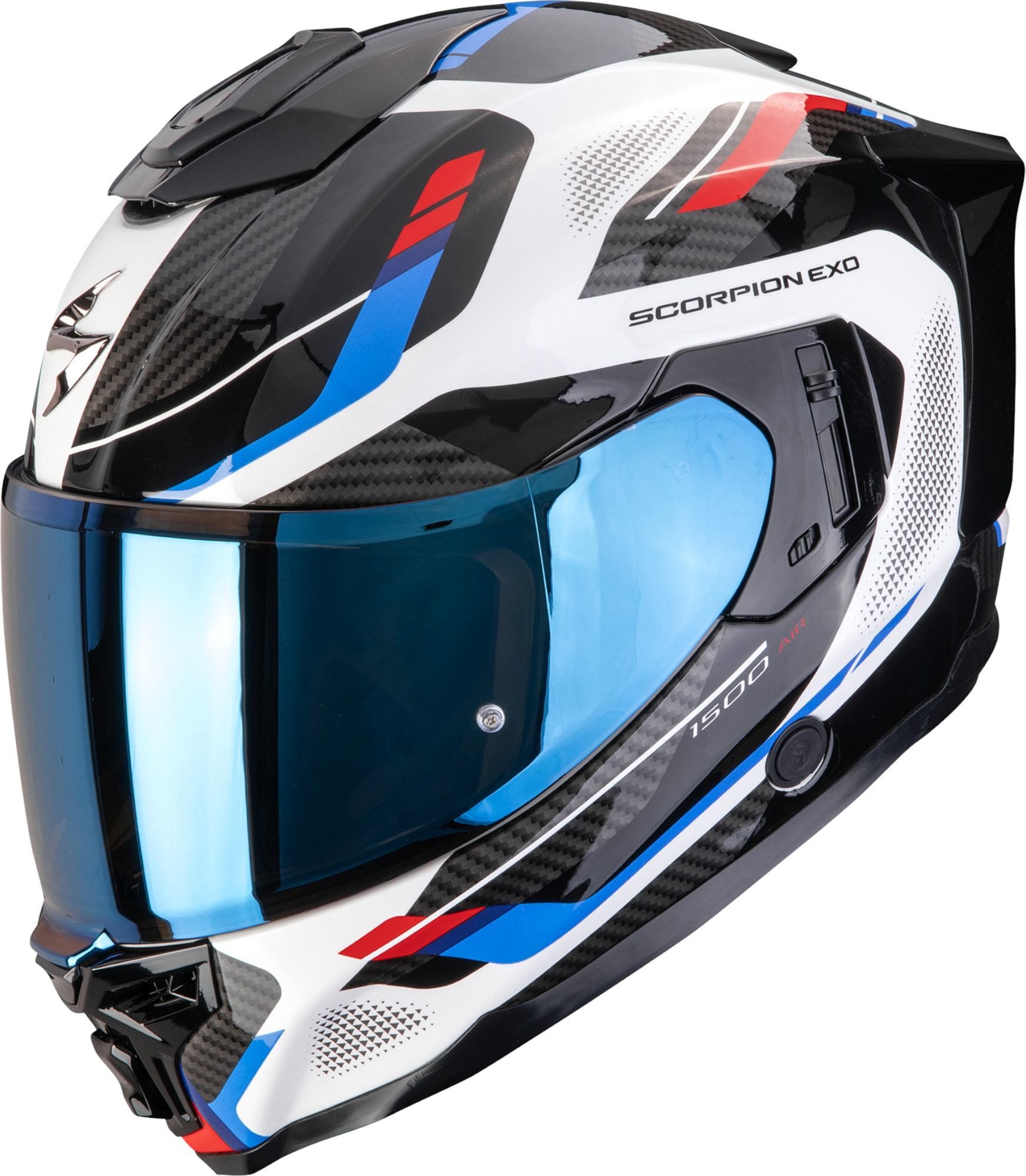 Scorpion Exo Motorradhelm Exo-1500 Air Sleek Integralhelm, Notfallsystem-Polsterung (EQRS),geeignet für Brillenträger,Pinloc