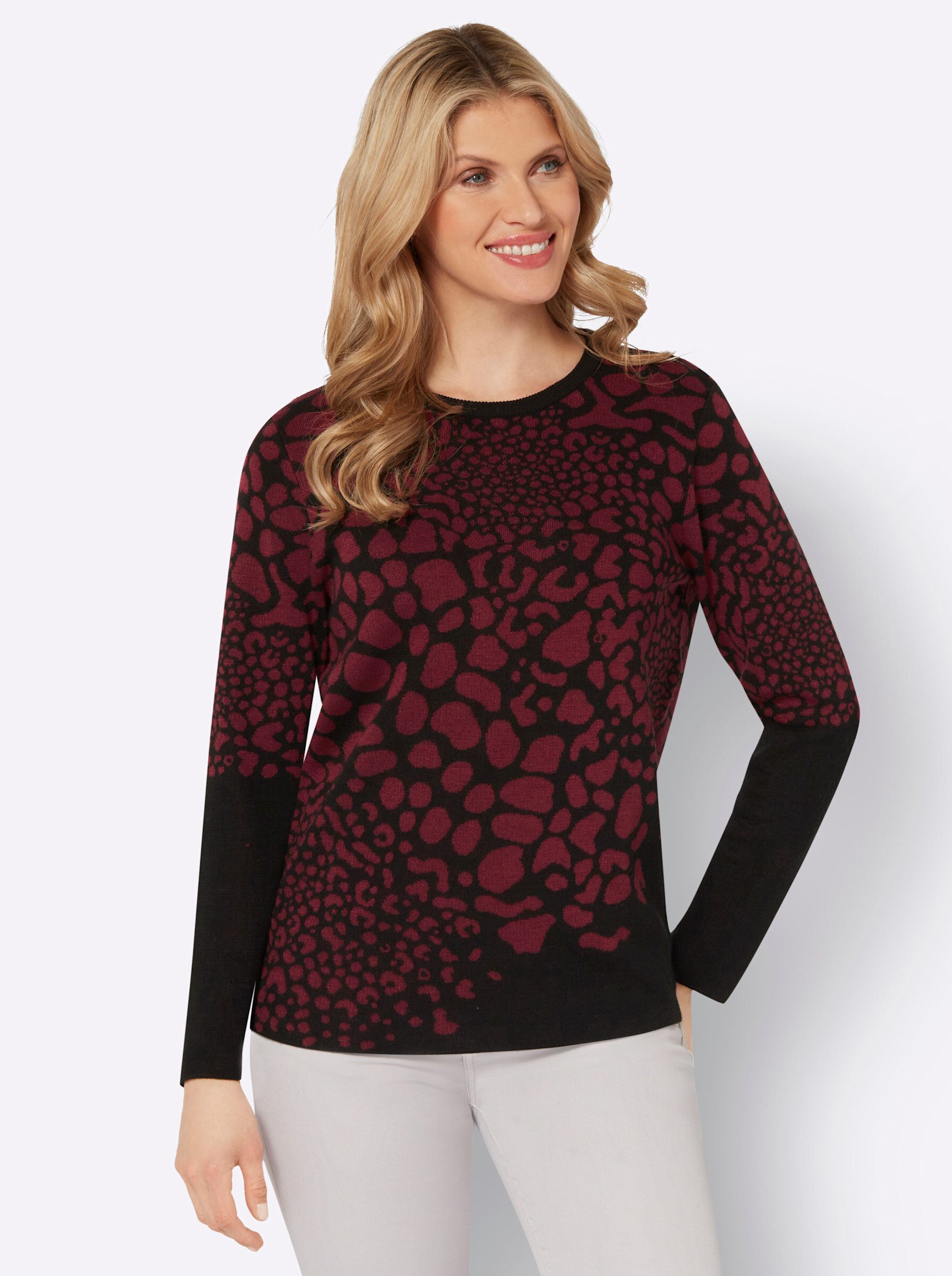 Strickpullover Jacquard-Pullover