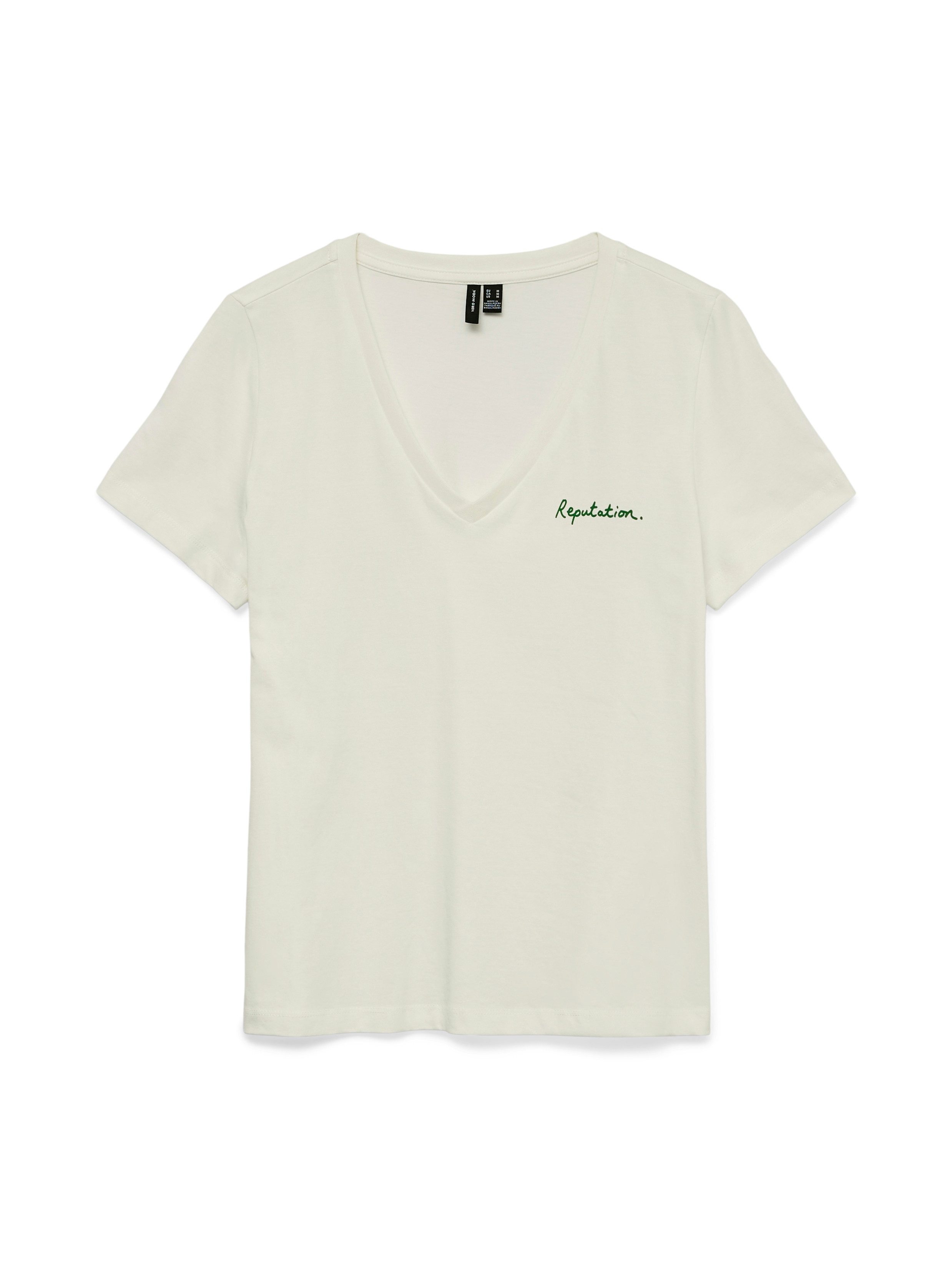 Vero Moda Kurzarmshirt VMVIOLA VENESSA SS TOP BOX JRS mit Print