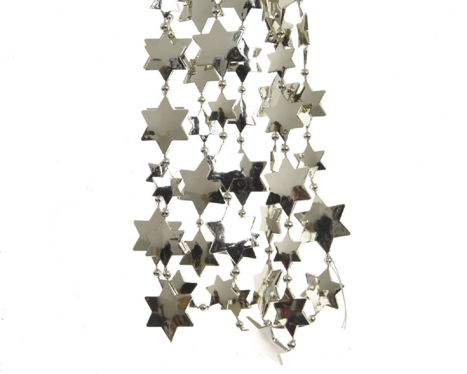 Kaemingk Hängedekoration Sternengirlande Kunststoff Ø 2,6 x 270 cm naturleinen