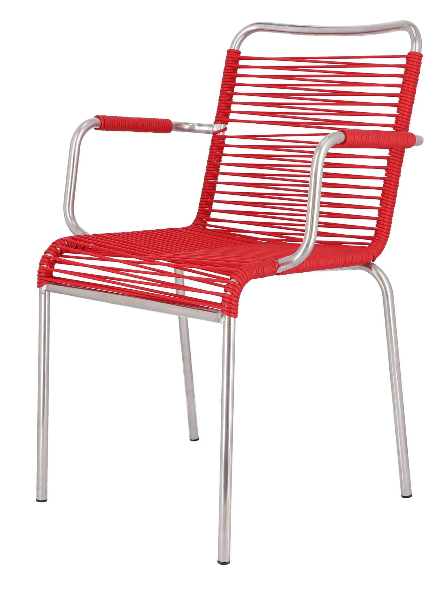 Fiam Stuhl Spaghetti aus Aluminium, Rot günstig online kaufen