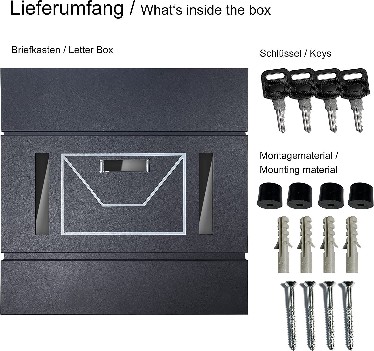 TÄGA Briefkasten Hermes (1 Stück), mit günstig online kaufen