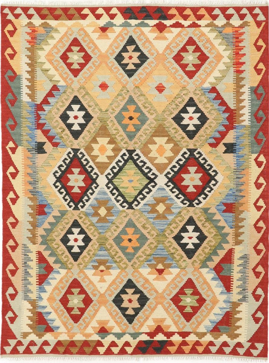 Orientteppich Kelim rechteckig, Trading, 131x174 Orientteppich, mm Nain 3 Höhe: Afghan Handgewebter