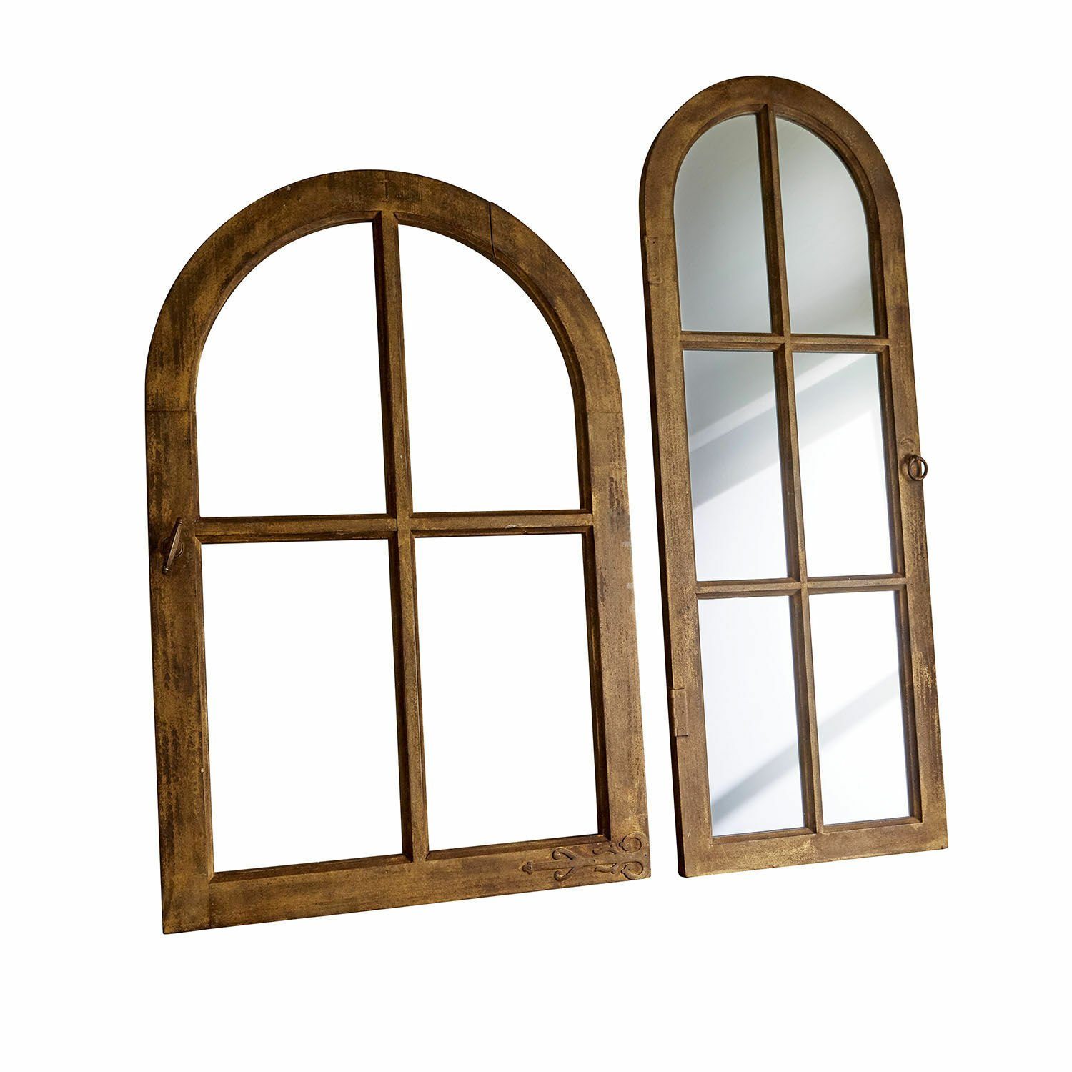 Mirabeau Spiegel Spiegel und Deko-Fenster Crowley braun/gold