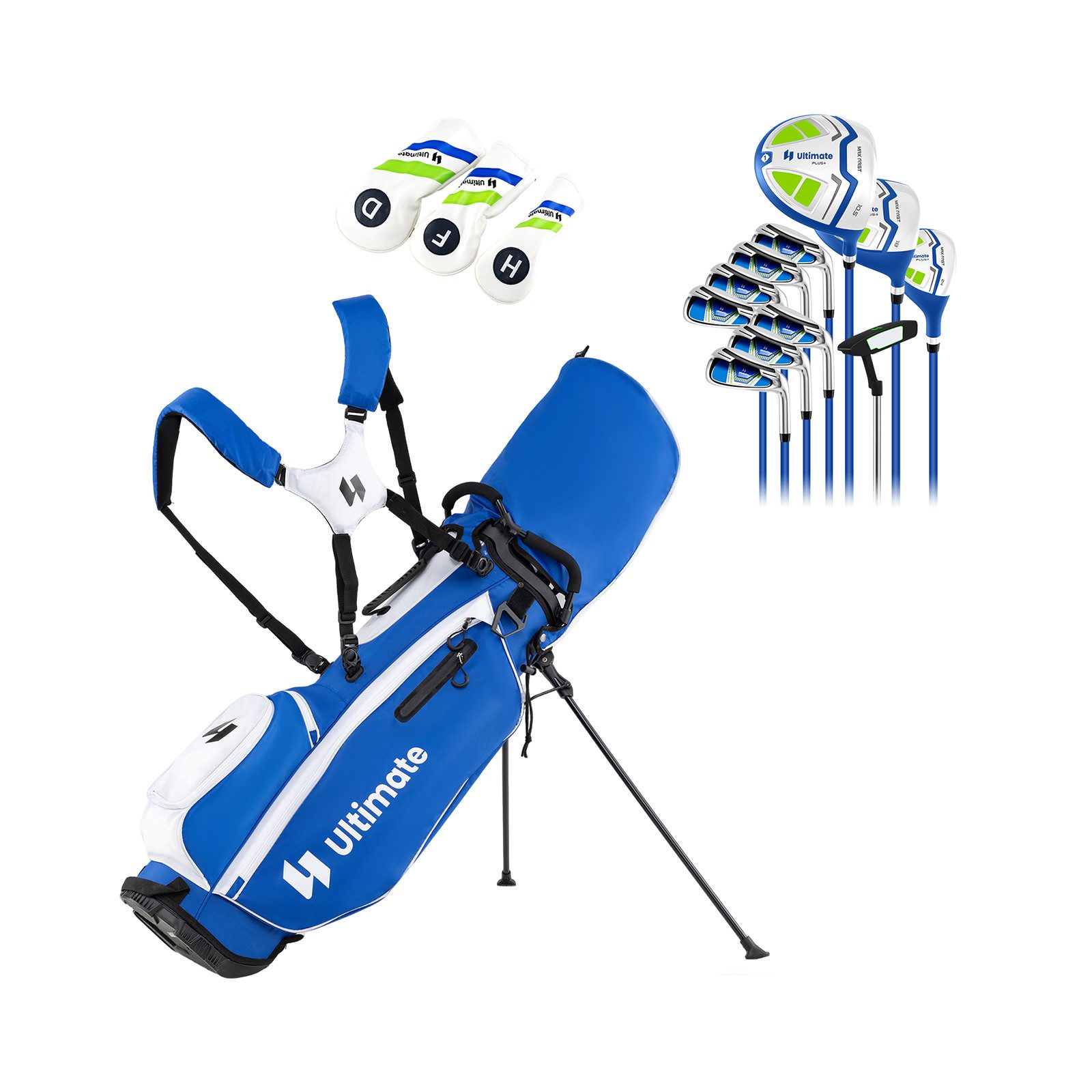 COSTWAY Golfschläger + Golfbag, für Männer, 9/11 teilige Golfschlägersätze