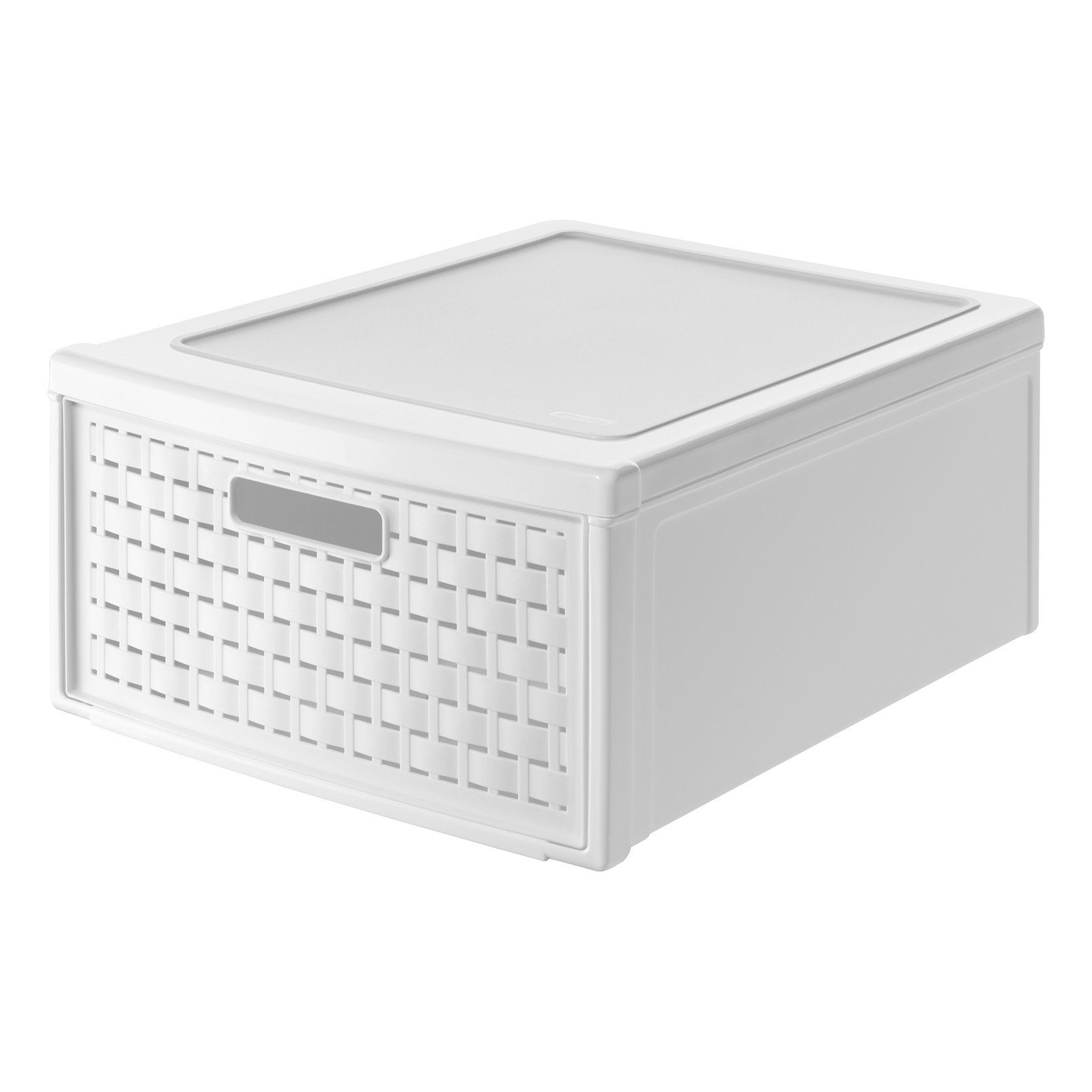 Aufbewahrungsbox Country Schubladenbox 19.2l mit 1 Schub in Rattan-Optik