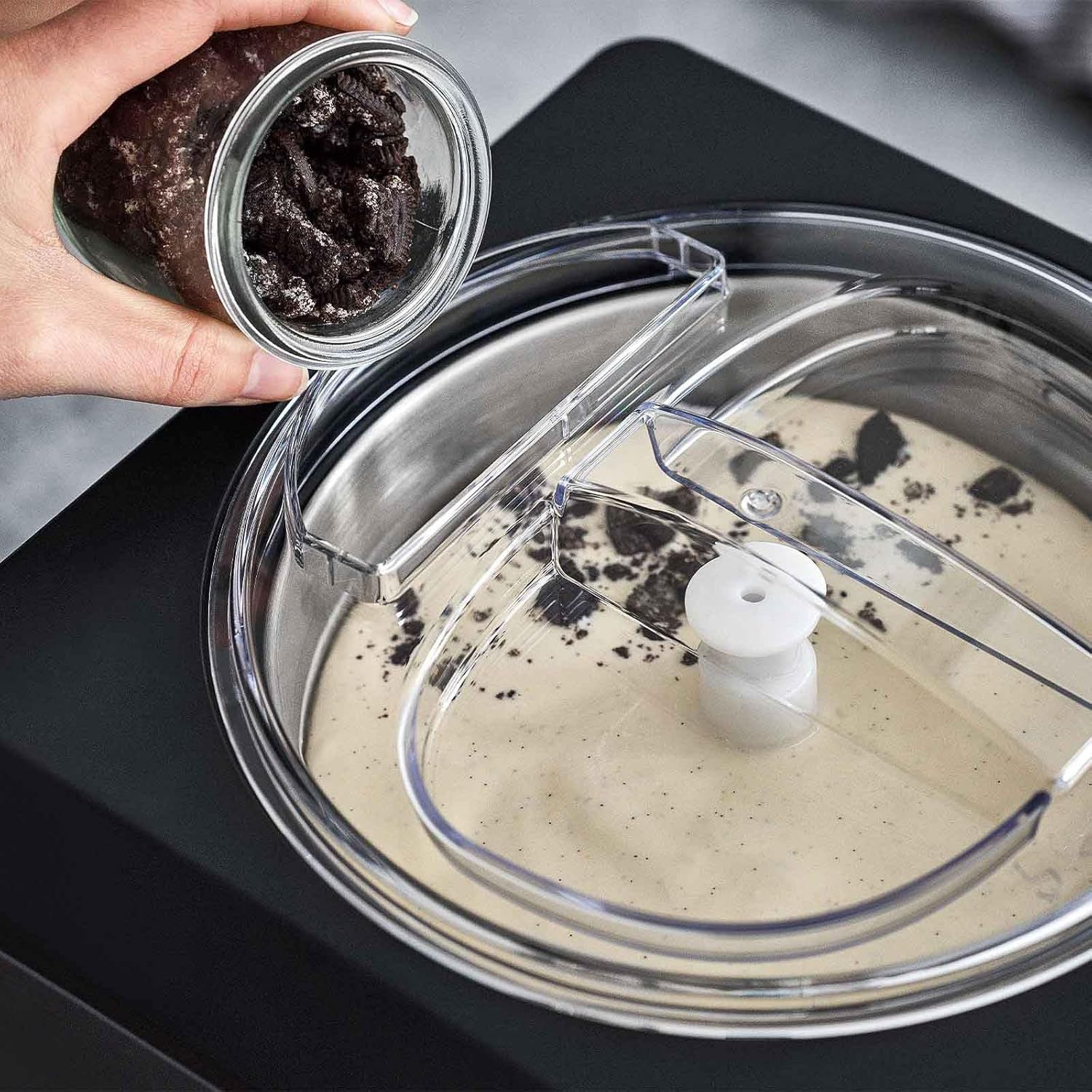 Springlane Eismaschine - Selbstkühlend mit Kompressor, 2,5L Eiscreme & Joghurt Maker -, 2,50 l, 250,00 W, inklusive Eislöffel