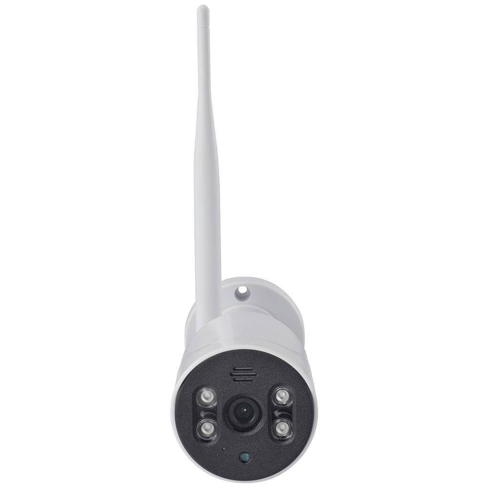 Sygonix Überwachungskamera Funk-Überwachungsset 25.6 cm (10.1″ SY-5046554 (mit 2-Wege-Kommunikation, mit IR-LEDs, Aufnahme auf Speicherkarte)