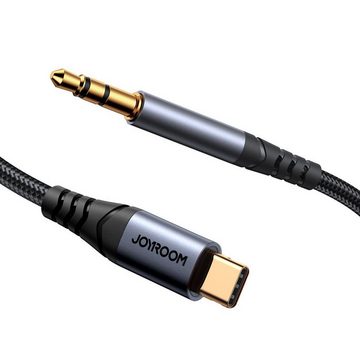 JOYROOM Audiokabel AUX 3,5 mm Miniklinke – USB-C für Telefon 1,2 m schwarz Audio- & Video-Kabel