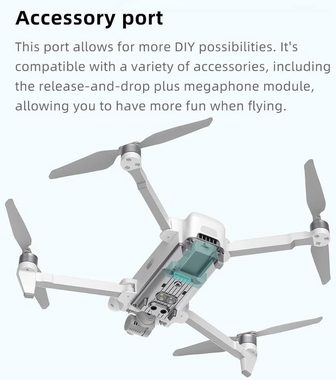 Teeggi FIMI X8SE 2022 V2 Stufe 8 Windwiderstand Professioneller RC Drohne (4K HD, mit Kamera 10km Kontrollabstand Bürstenloser 3-Achsen Gimbal)