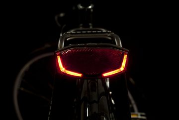 Spanninga Fahrradbeleuchtung Rücklicht Spanninga LINEO Batteriebetrieb 80mm Batterien incl STVZO