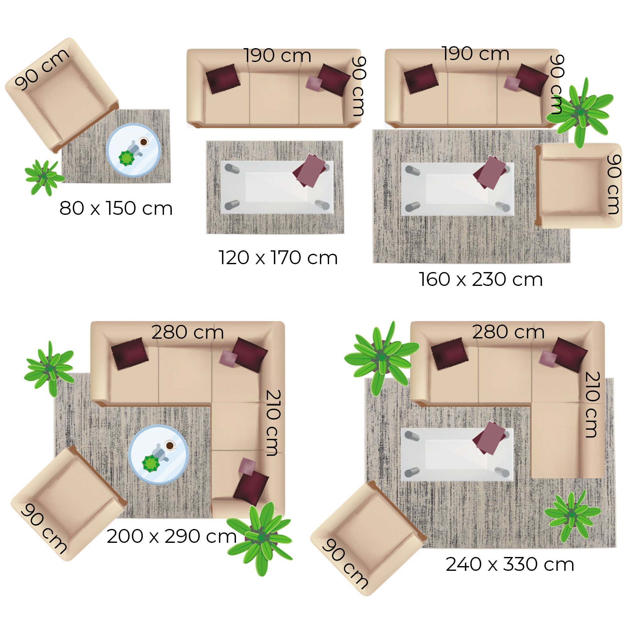 Consilio Concept Fellteppich Teppich Hasenfell Imitat COZY Fell Hochflor rechteckig Höhe: 22 mm – Bild 4 von 4