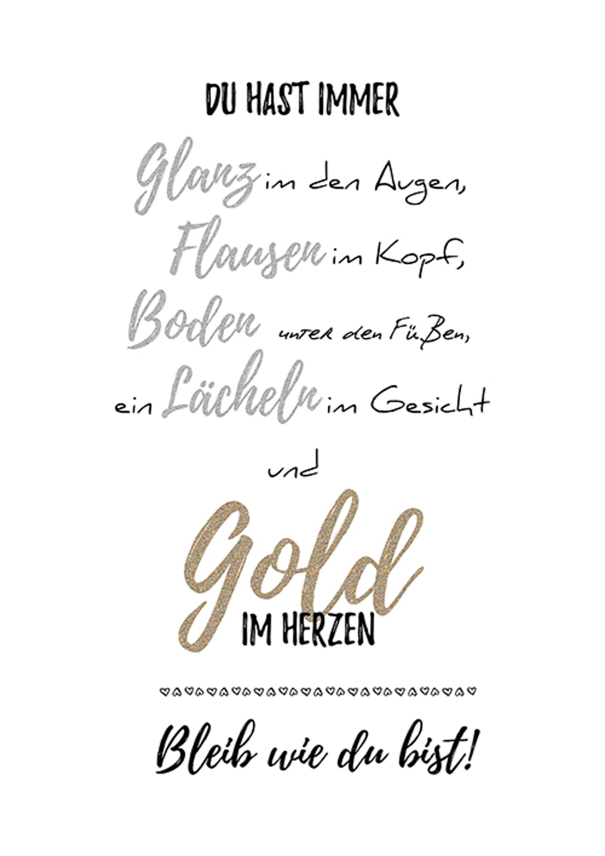 artissimo Poster Poster Bild Spruch Text Sprüche: DinA4 und -Idee Geschenk Danke Sprüche mit Zitate sagen, Danke