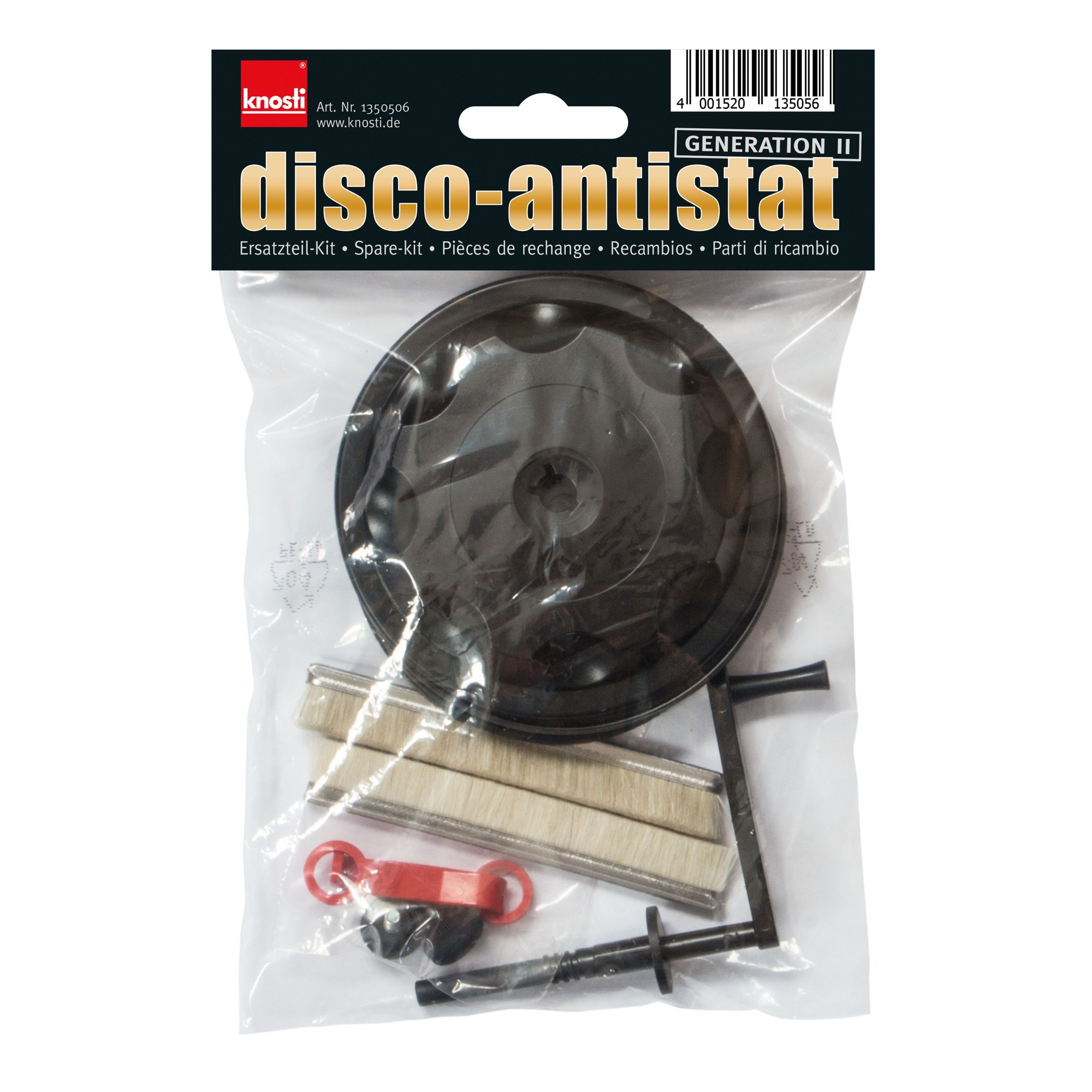 Knosti Plattenspieler (Disco-Antistat Generation II Ersatzteilpaket)