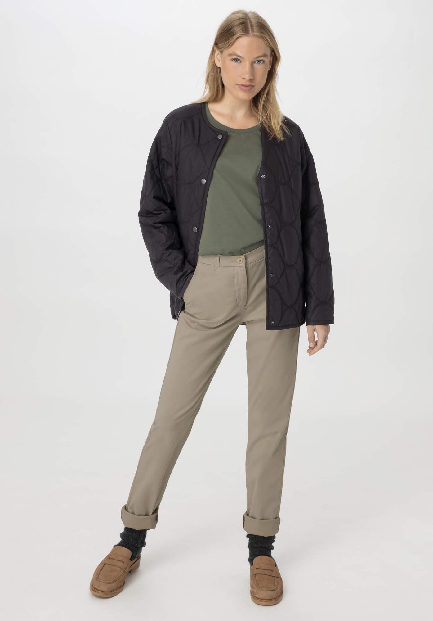Hessnatur Outdoorjacke aus Bio-Baumwolle mit Woll-Wattierung günstig online kaufen