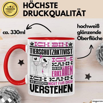Trendation Tasse Tierschutzaktivist Geschenk Kaffee-Tasse Geschenkidee für Tierschutzak