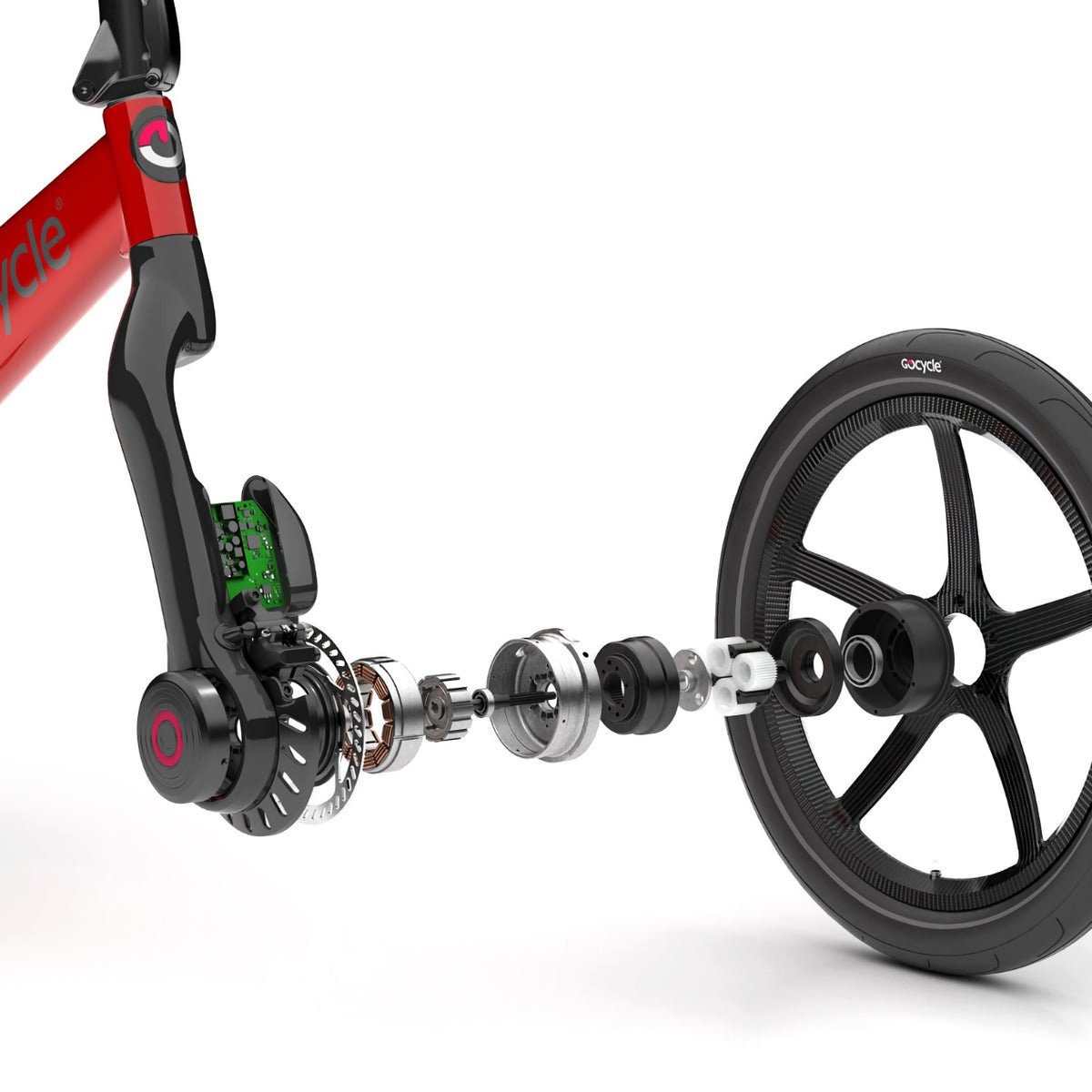 Schnell E-Bike, GoCycle Gang, 3 faltbar Red