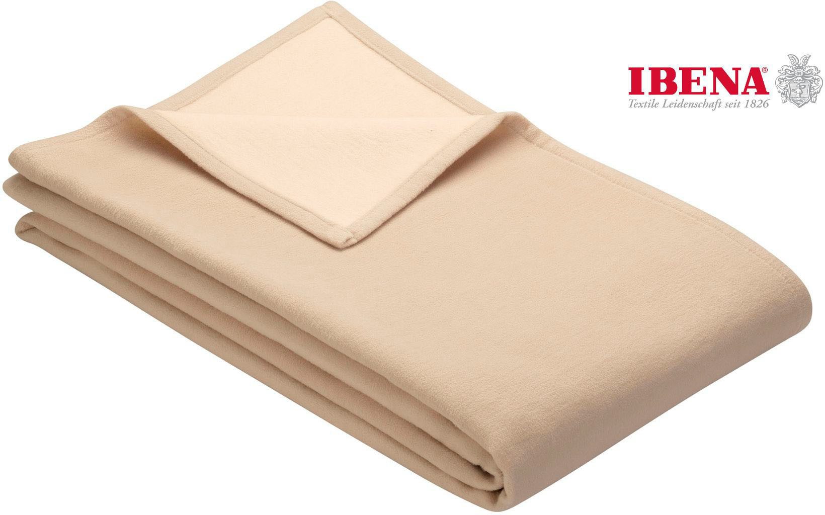 Wohndecke Cotton Pur, IBENA, in trendigen Farben günstig online kaufen