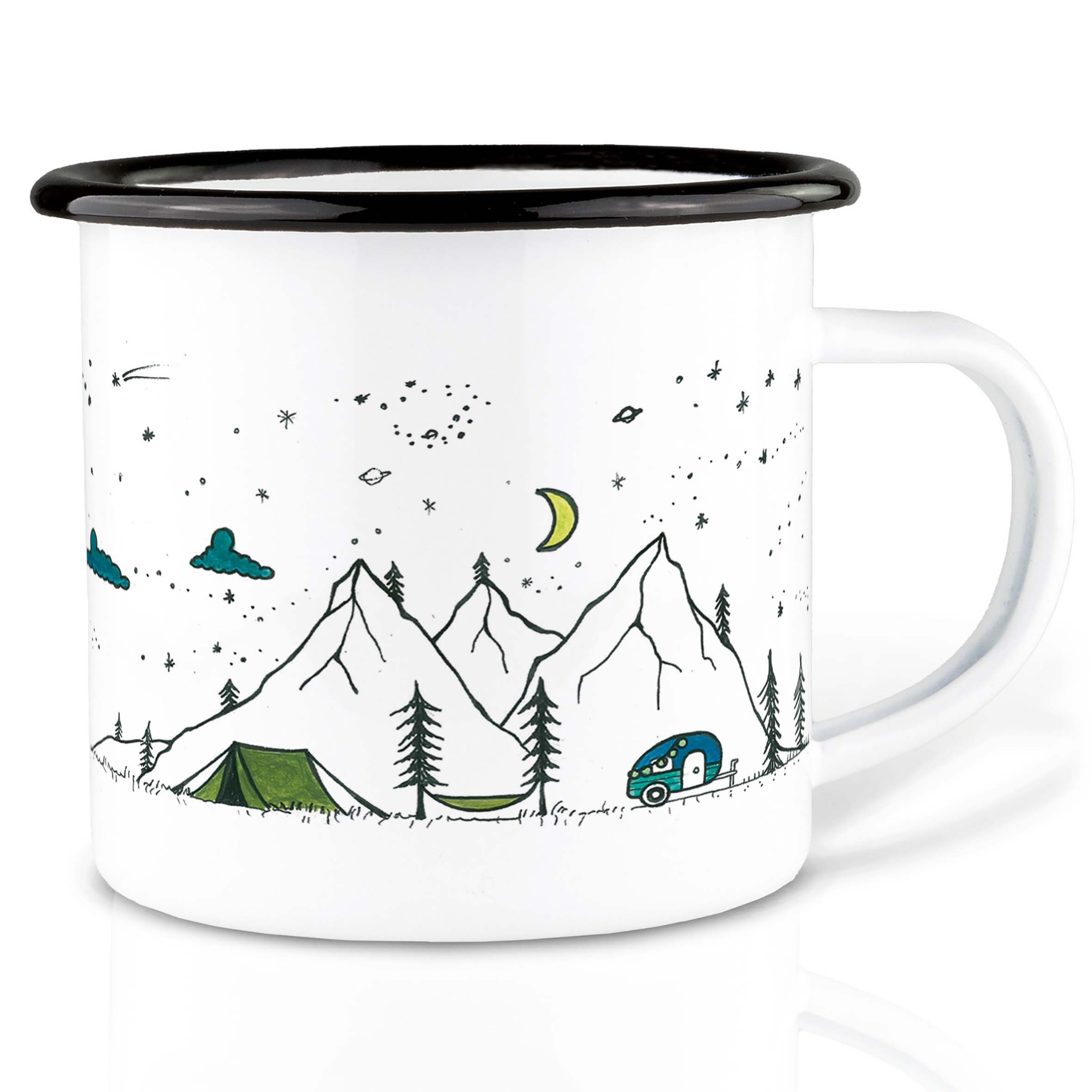 Ligarti Tasse Emaille Tasse – Camping Life