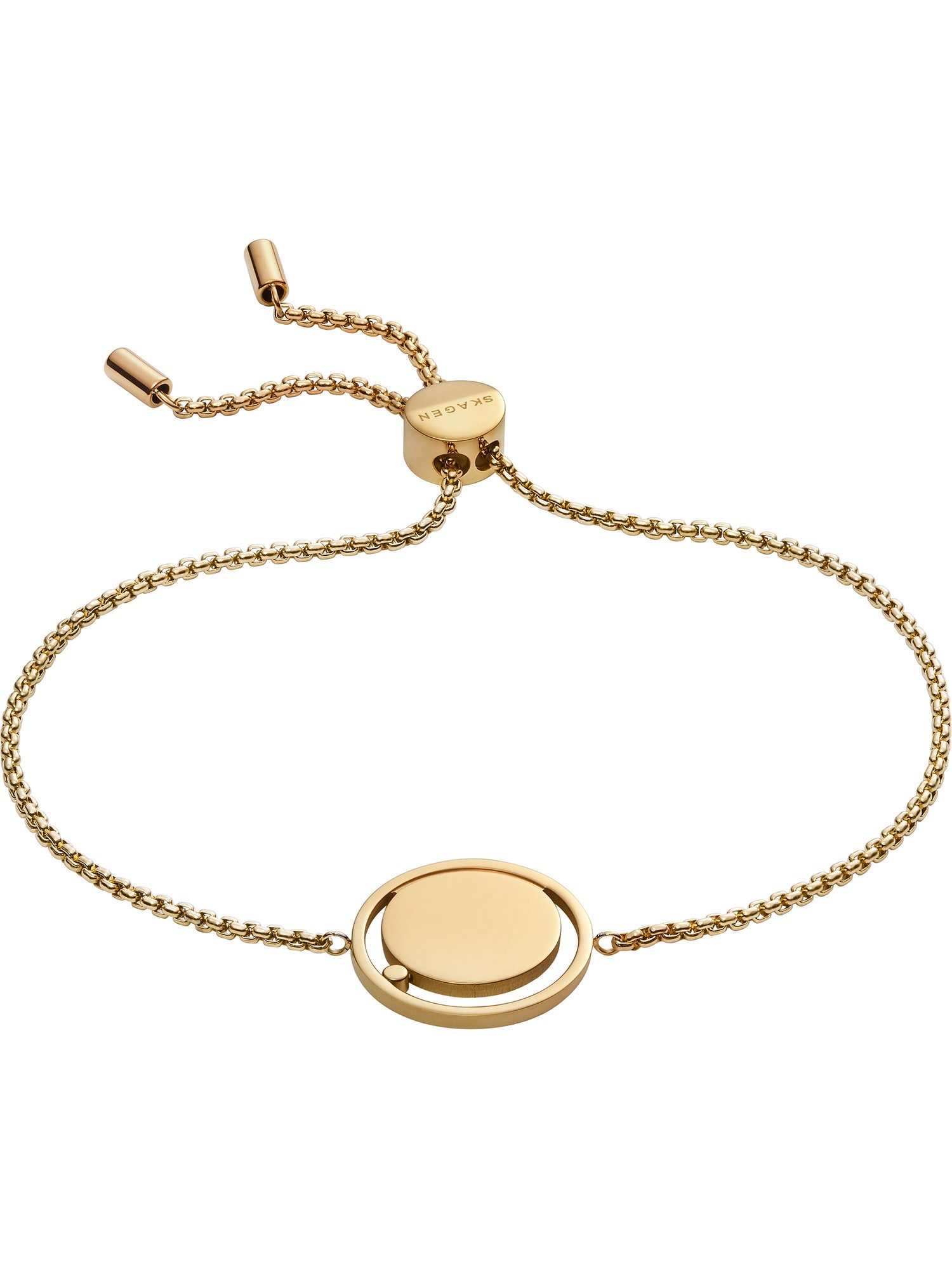 SKAGEN Edelstahlarmband Skagen Damen-Armband Edelstahl Glasstein