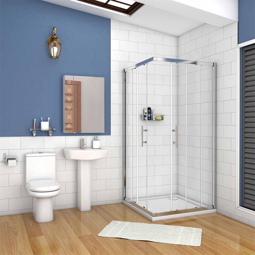 duschspa Eckdusche 185cm Eckeinstieg Duschkabine Schiebetür günstig online kaufen