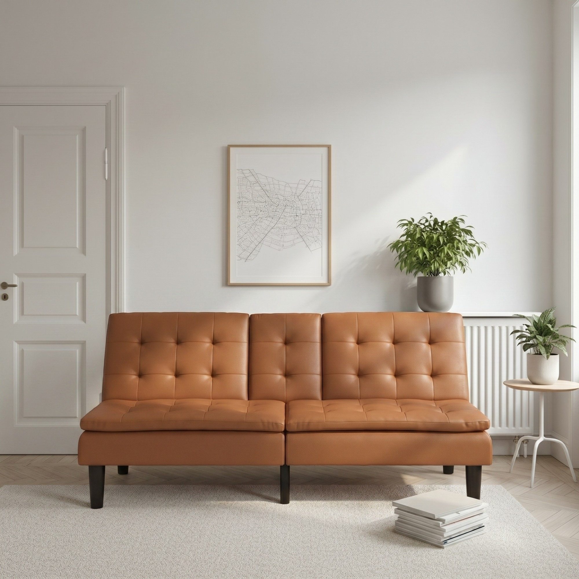freiraum Schlafsofa Manchester, in Braun - 191x81x91 (BxHxT)