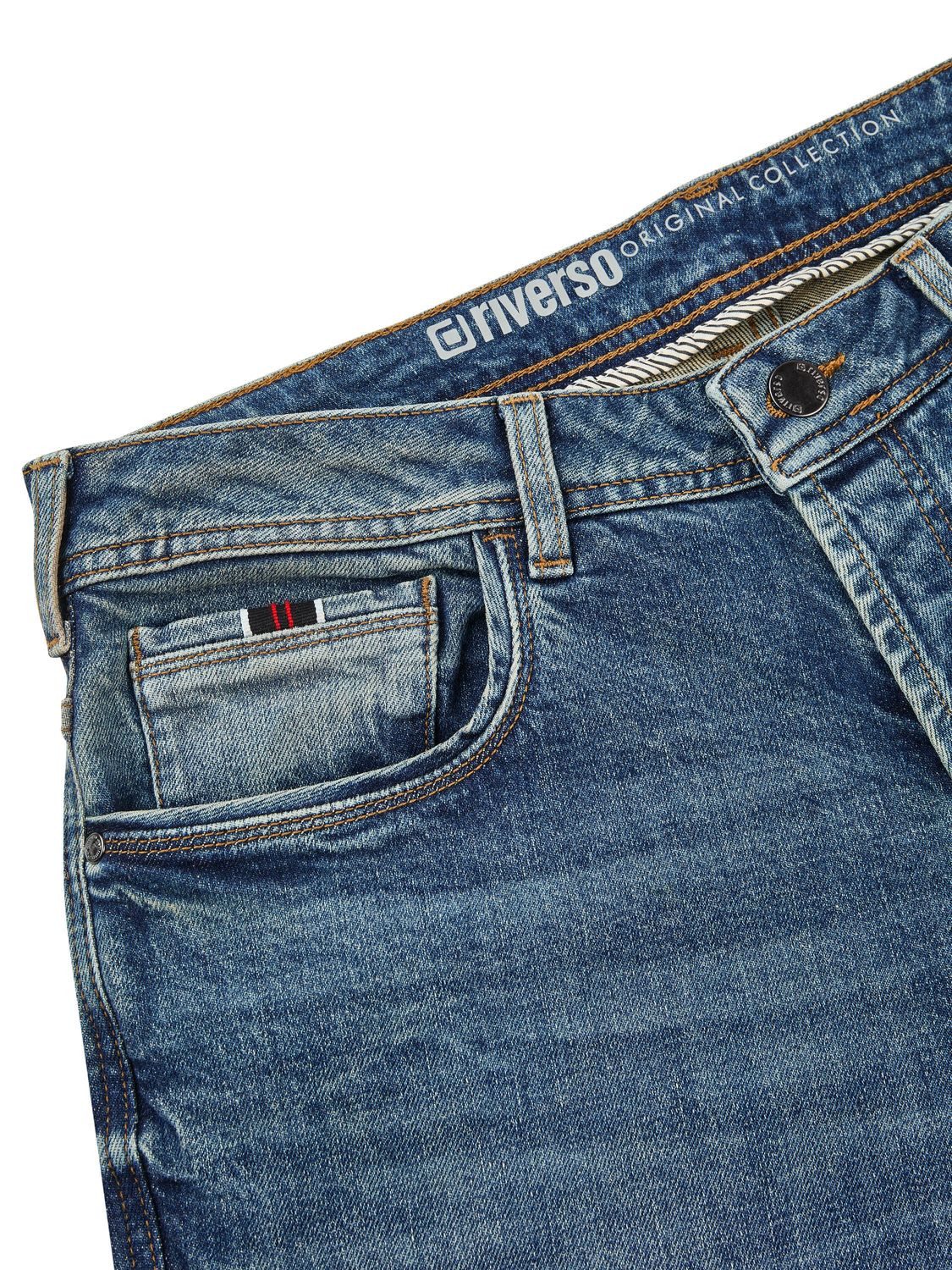 riverso Bootcut-Jeans Herren Jeanshose RIVAlan Bootcut Fit Denim Hose mit Stretch