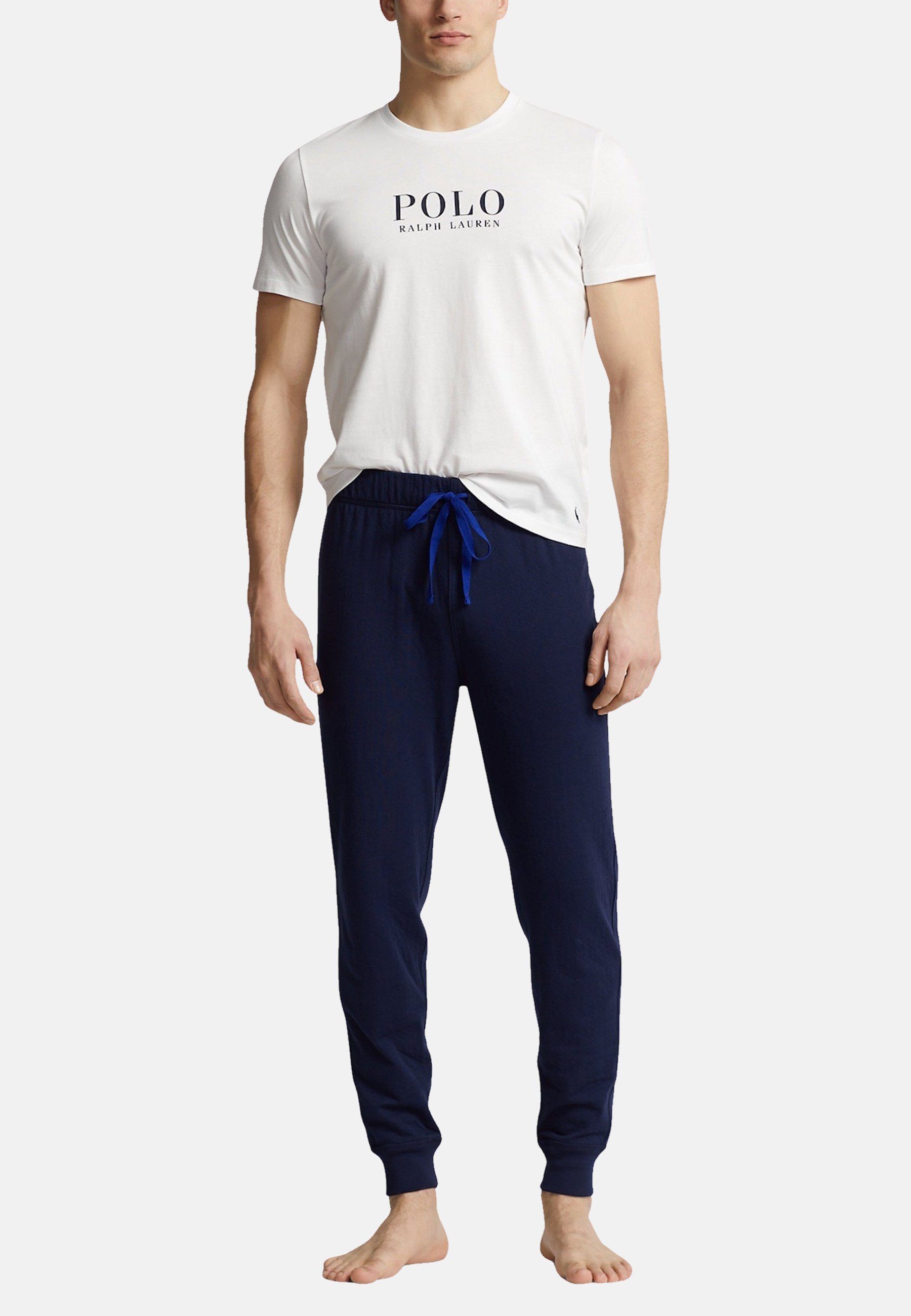 Ralph Lauren Pyjamaoberteil T-Shirt Pyjamashirt mit Rundhalsausschnitt (1-tlg)